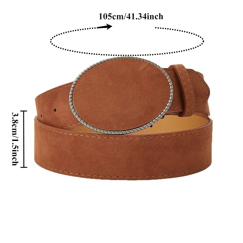 Fashionable Retro Suede Waist Cinch Wide Belt with Girly Accents Korean-Style Niche High-End Design Elegant Women’s Belt