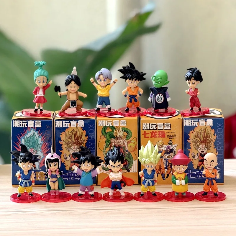 

13pcs/lot dragon Ball mini figure super saiyan goku vegeta Action Figure Collection Model Toys