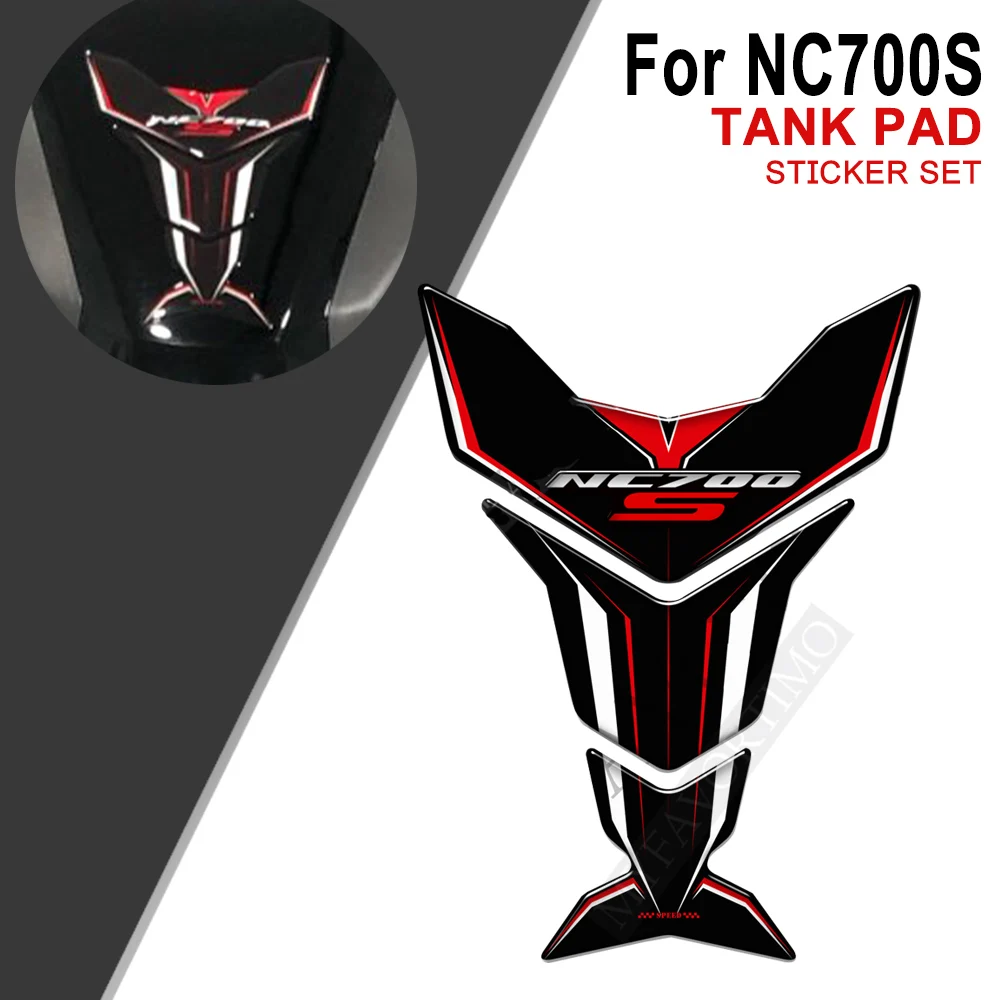 

For Honda NC 700S 700 S NC700S Motorcycle Tank Pad Fuel Oil Kit Knee Fish Bone Protector Stickers Decals