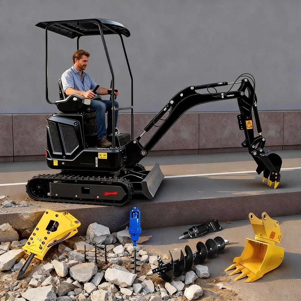 

Мини-экскаваторы для сельского хозяйства и строительства 1.2Т, 1.5Т, 2.5Т, с двигателем Kubota, стандарт EPA Euro 5, распродажа