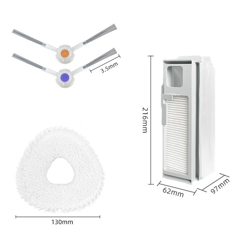 A7QHO-For NARWAL J4/J4 Lite Replacement Consumables Sweeper Consumables.
