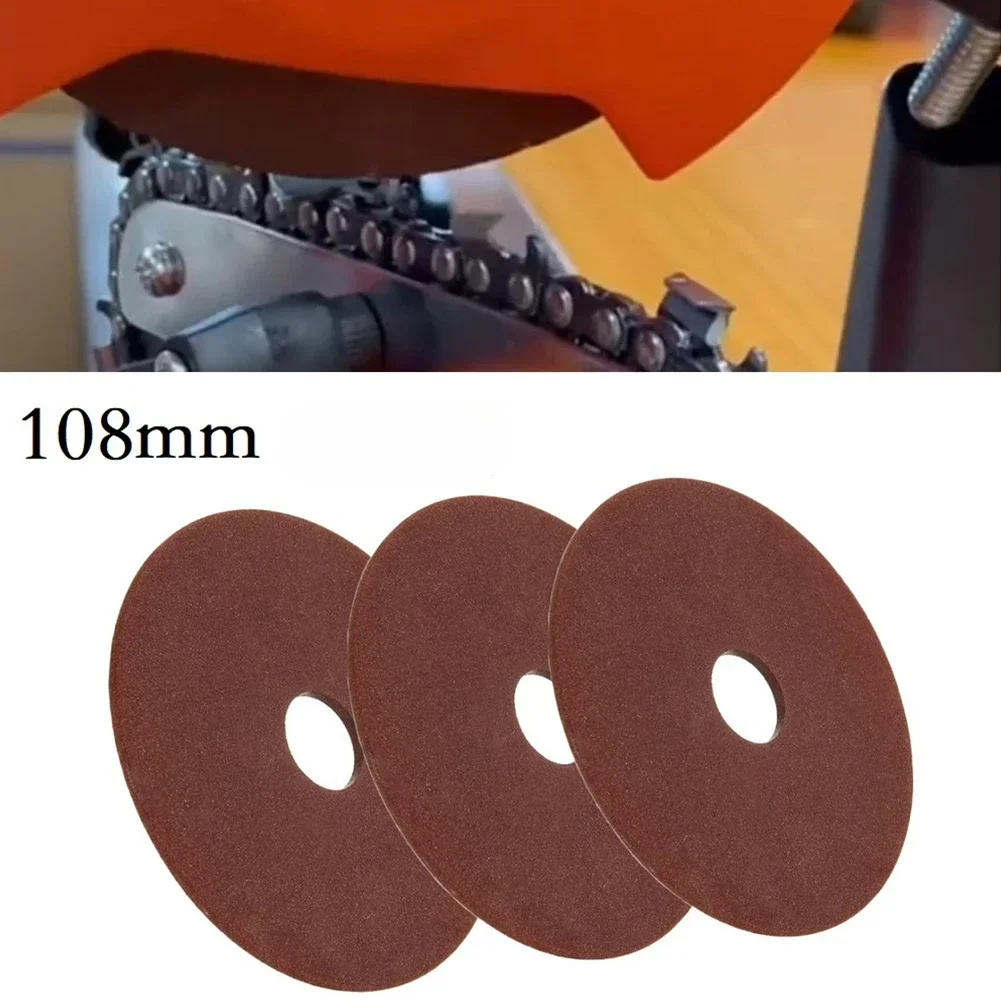 2pcs Grinding Wheel Disc Pad Grinding Discs For Chainsaw Sharpener Grinder 3/8inch & 404 Chain Polishing Power Tool Accessories