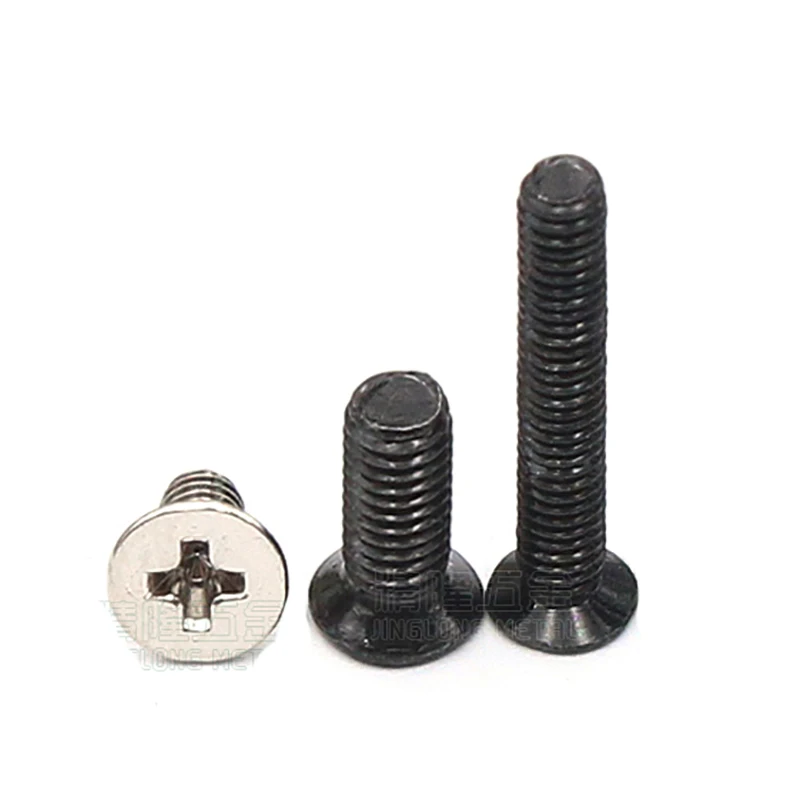 100Pcs M2.5xL5/6/8/10/16mm Mini Micro Non-standard Cross Phillips Flat Bolts Countersunk Head Furniture Screws