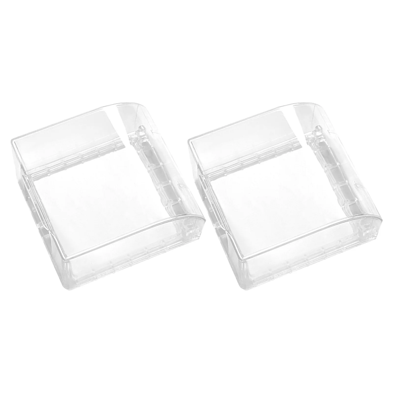 

2Pcs Socket Waterproof Cover Transparent Receptacle Case Protector Dust Moisture Resistant Panel Box for Bathroom Swimming Pool