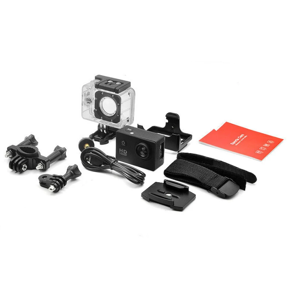 Underwater Waterproof Sports Camera Multifunctional Outdoor Riding Sports DV Skiing Diving Action Camera Video Camera For Helmet