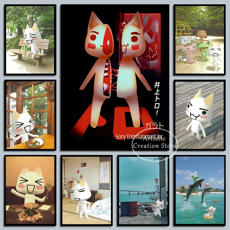 Cartoon Inoue Toro Cute Poster Prints Canvas Painting Wall Pictures for Living Room Bedroom Wall Art Modern Home Decor Gifts