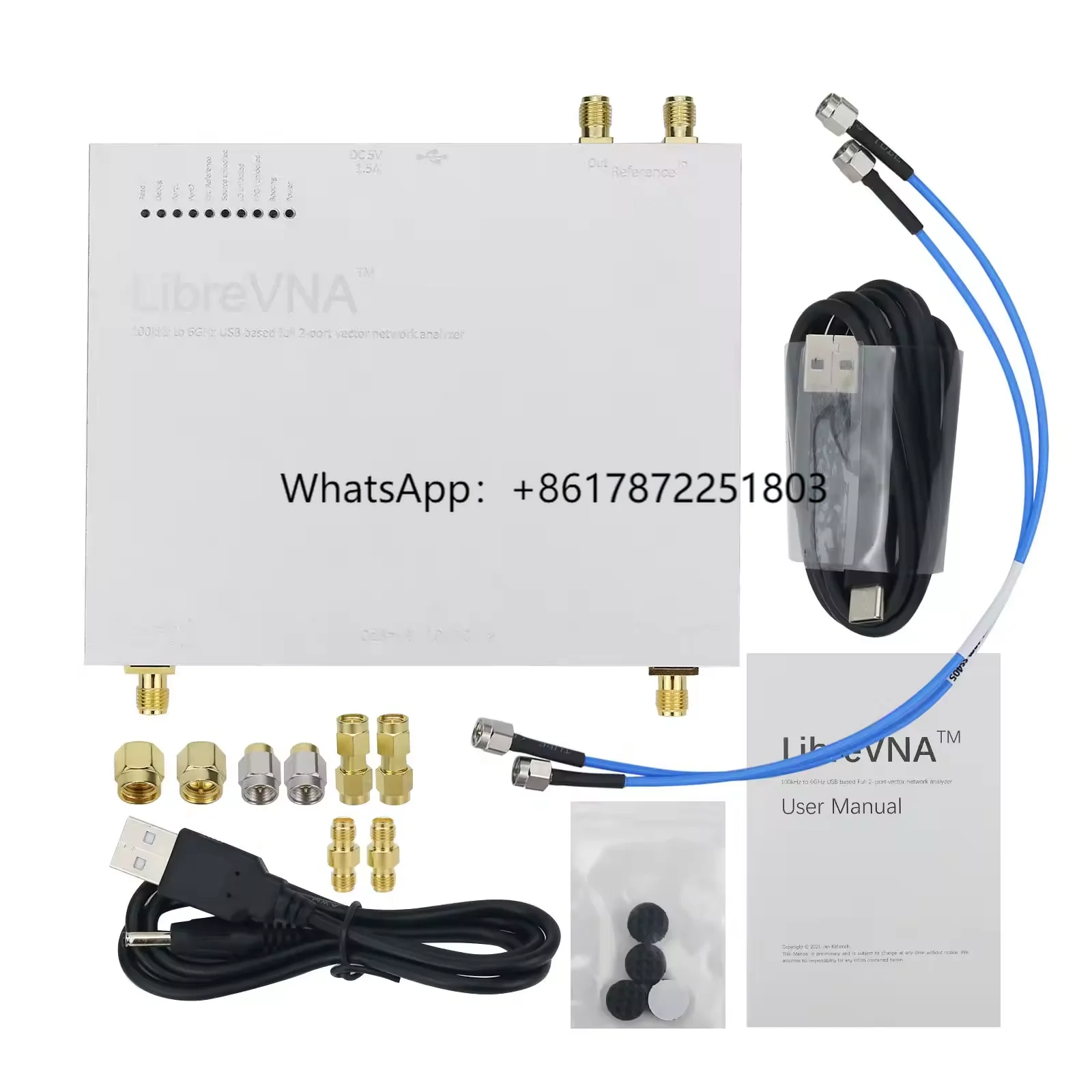 

LibreVNA Antenna Analyzer 100KHz to 6GHz USB Based Full 2-Port Vector Network Analyzer for Radios FPV Parts