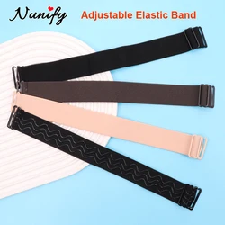 Hair Elastic Band For Wig Cap Making 1Pcs Adjustable Strap With Hooks Glueless Elastic Headband Black Wig Band 16-28Cm Length
