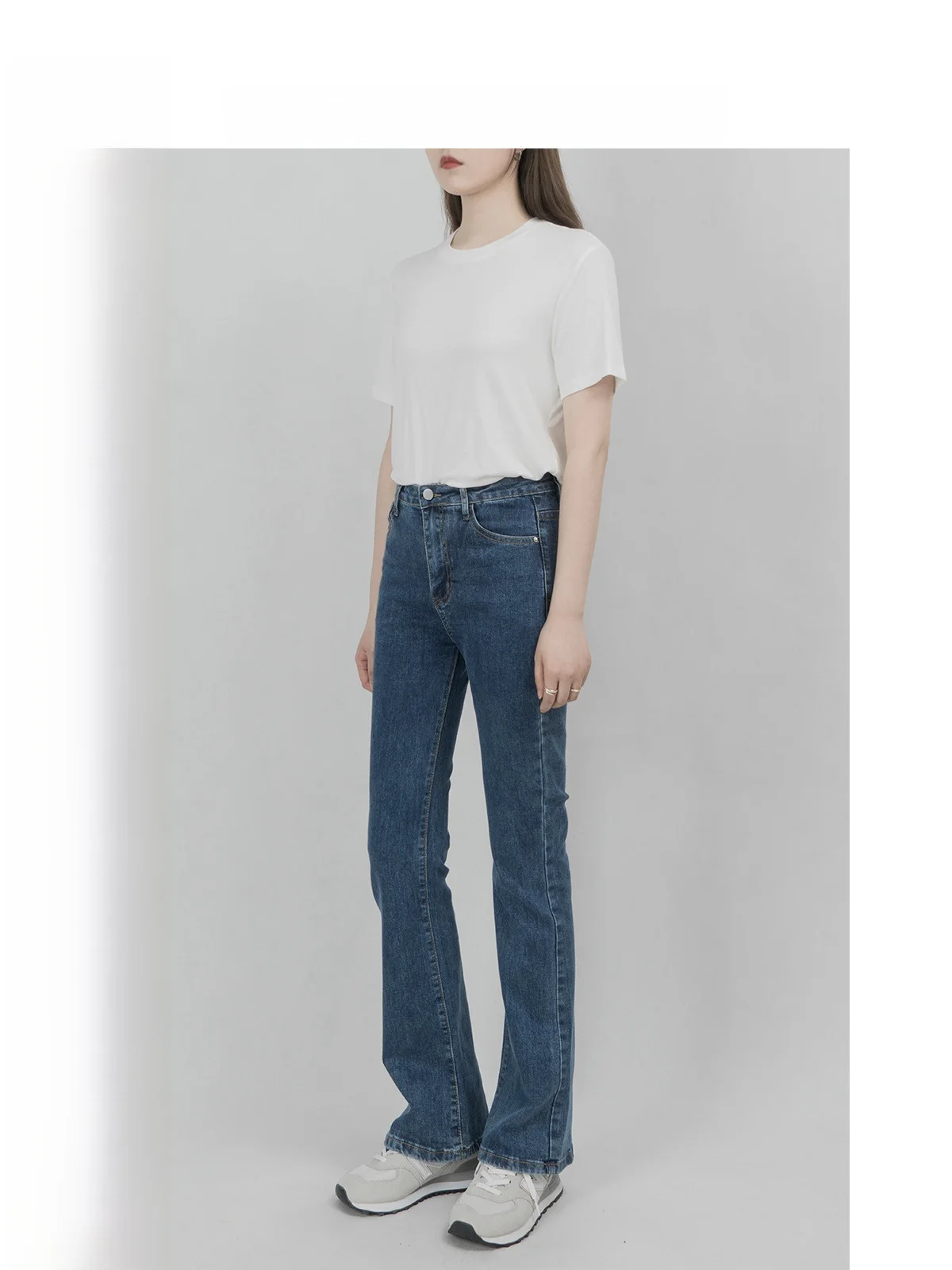 

Широкие джинсы с высокой талией, эластичные утягивающие джинсы длиной до пола, волнистые джинсовые брюки с яйцом, женские весенне-летние облегающие брюки