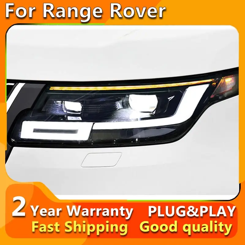 Car Stlying For Land Rover Range Rover Vogue L405 Headlights 2018-2022 Full LED Car Head Lamp Dynamic turn signal Front light