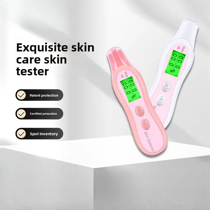 

Portable Facial Skin Tester Dry Battery Operated Detects Moisture Oil and Elasticity Compact Home Use Skin Health