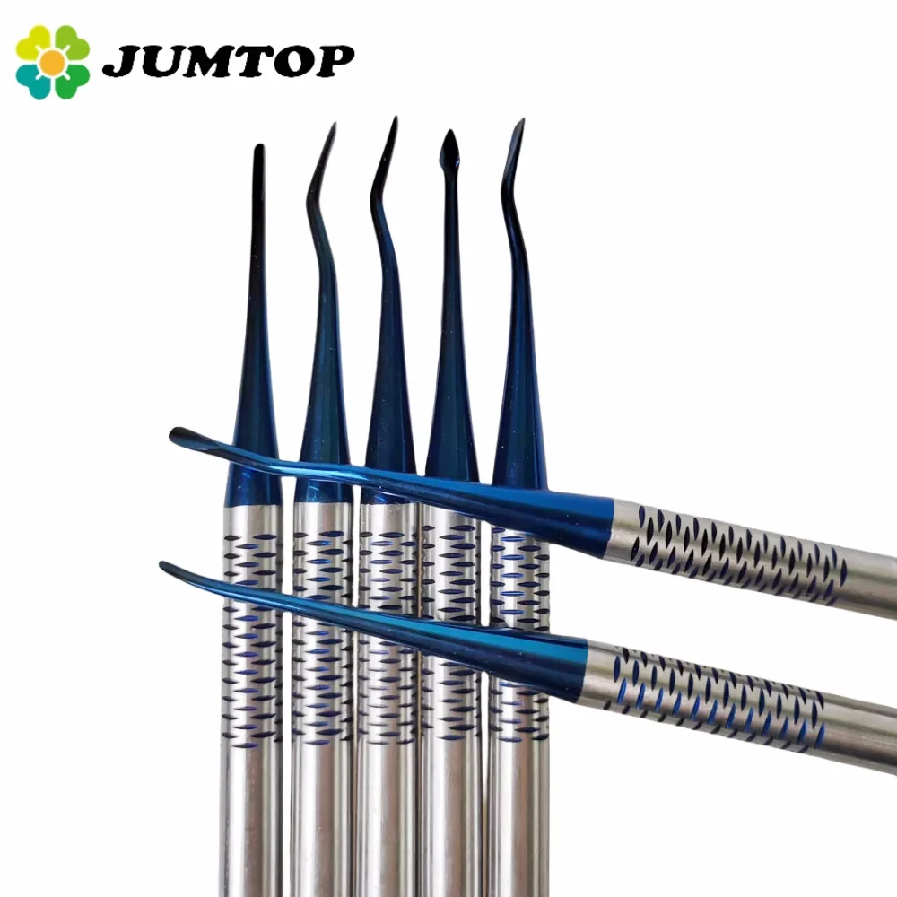 

7Pcs Dental Implant Luxating Root Tooth Elevator Knife Titanium Alloy Extraction Minimally Invasive Dentist Tool