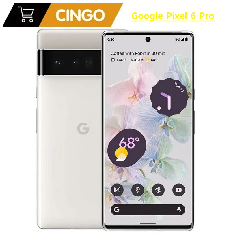 Google-móvil Pixel 6 Pro, 5G, 6,71 pulgadas, 12GB de RAM, 128/512GB de ROM, NFC, Tensor de Google, Original, desbloqueado, Android, OctaCore, 6Pro