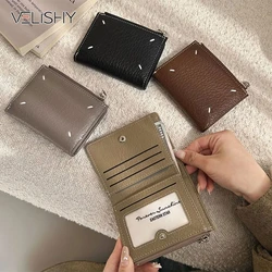 New Arrival Vintage Card Holder Men Leather Credit Card Holder Small Wallet Money Bag ID Card Case Mini Purse For Male