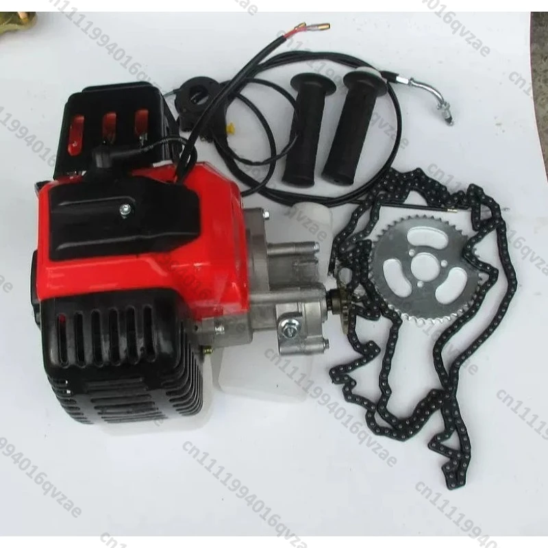 49CC Scooter Engine with Gearbox, Modified Bicycle Tricycle Engine Chain Kit