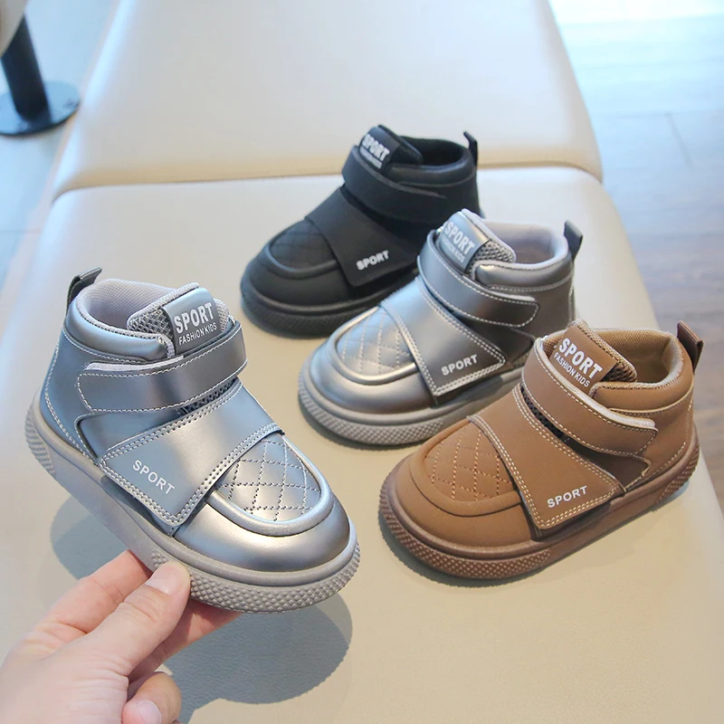 

2025 Spring Autumn Children's Sneakers Boy Chunky School Girls Sports Shoes Causal Non-slip Versatile Kids Fashion Tennis Shoes