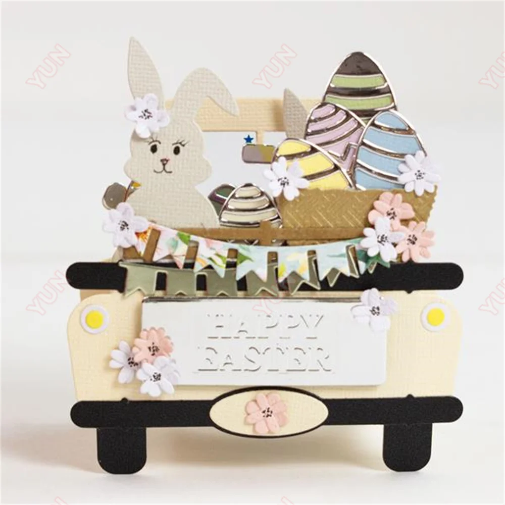 Seasonal Adventures Treat Box Die Set Metal Cutting Dies for DIY Scrapbooking Photo Album Decoration Embossing Small Car Mould