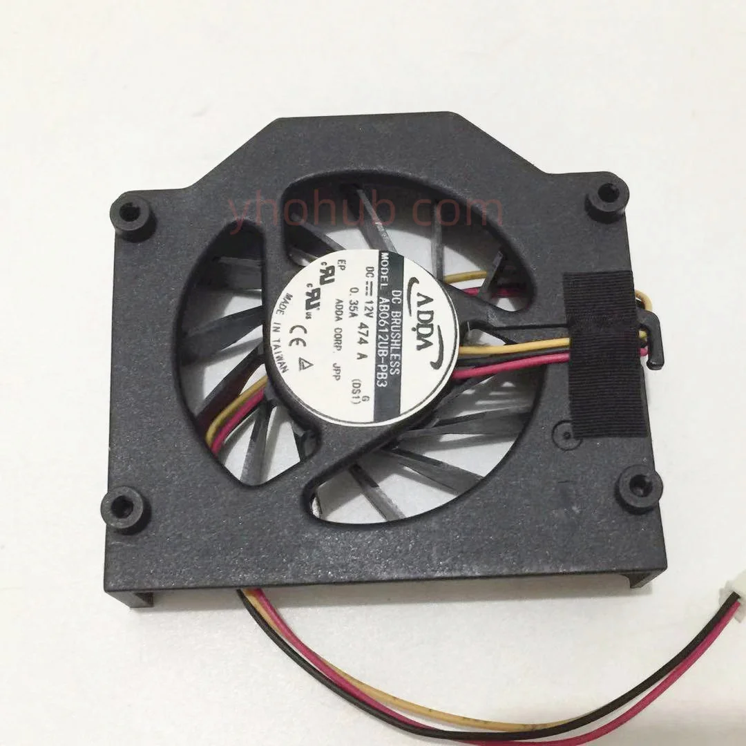 

ADDA AB0612UB-PB3 Q200 DC 12V 0.35A 3-Wire Server Cooling Fan