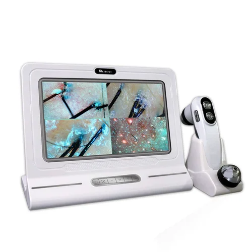 Imagen 1 del producto Detector de cabello de piel profesional, analizador de aumento de pigmento de poros de la piel, humedad del folículo del cabello del cuero cabelludo, 11 pulgadas