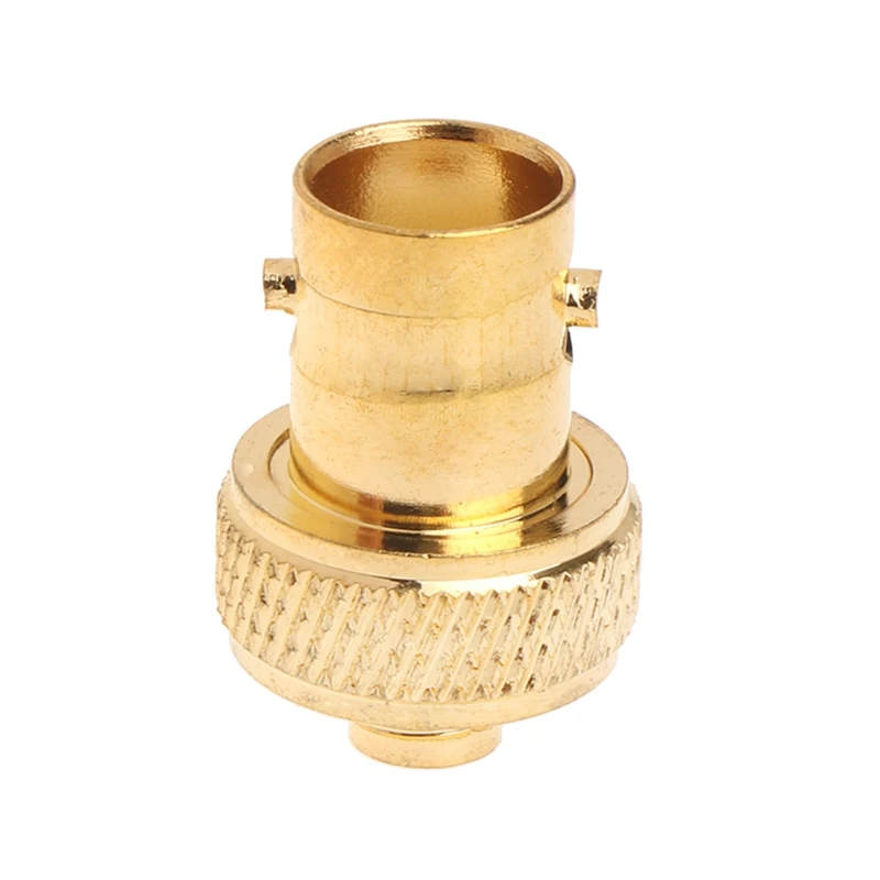 Straight Gold Plated BNC Female Jack to SMA Female RF Coaxial Connector Adapter