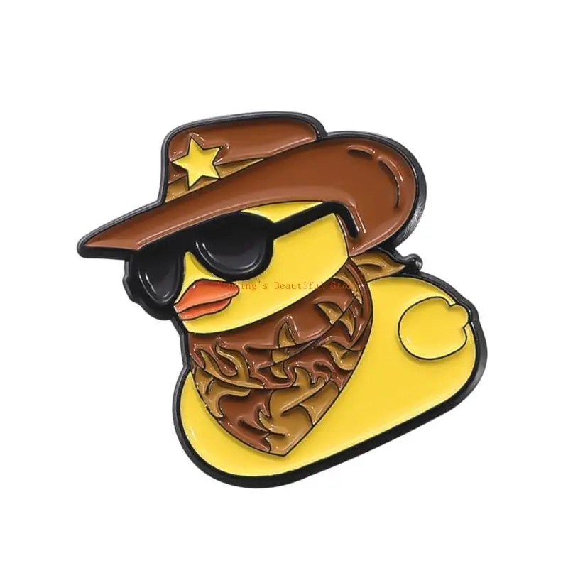 

N0HE Lovely Duck Shaped Brooch Pin Accessory For Bag Decoration Or Gift Giving