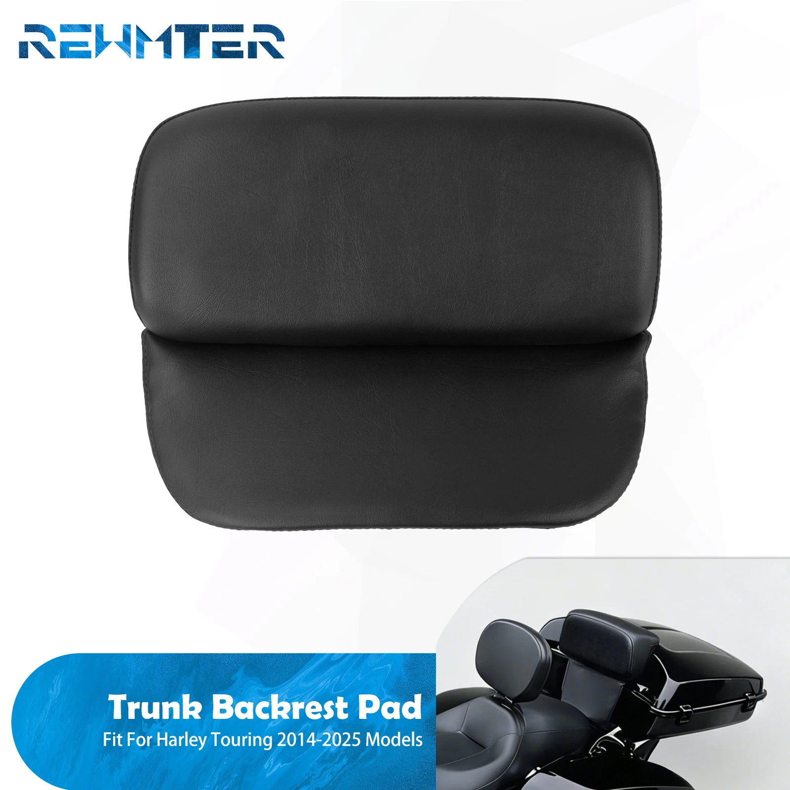 Motorcycle Chopped Razor Backrest Pad Tour Pack Luggage Cushion Pad For Harley Touring 2014-2025 Road King Street Electra Glide
