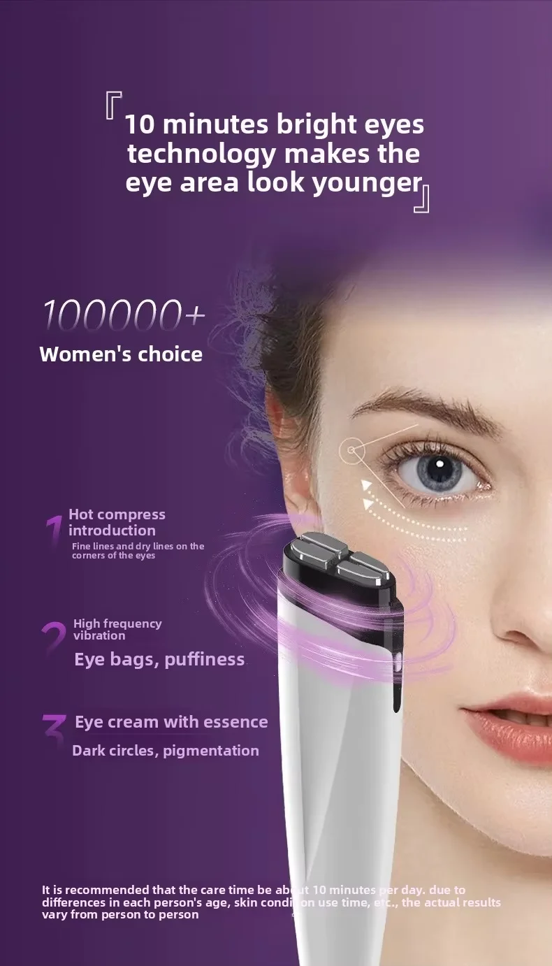 Nieuwe microstroom ooglift massage donkere kringen schoonheidsapparaat thuisgebruik