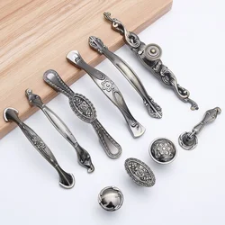 Antique Kitchen Cabinet Handle Wardrobe Furniture Door Pulls Bronze Zinc Alloy Bedroom Cupboard Knobs and Handles For Drawers