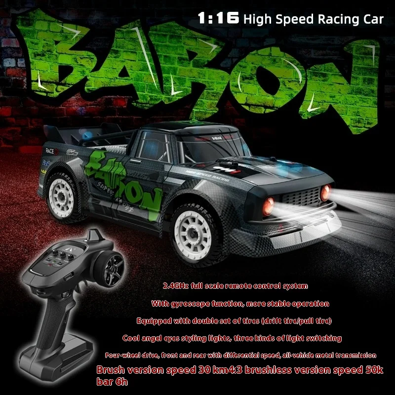 

Songguolin Sg1603 Children'S Remote Control Toy Car Rc Full-Scale Four-Wheel Drive Brushless High-Speed Flat-Running Drift Car