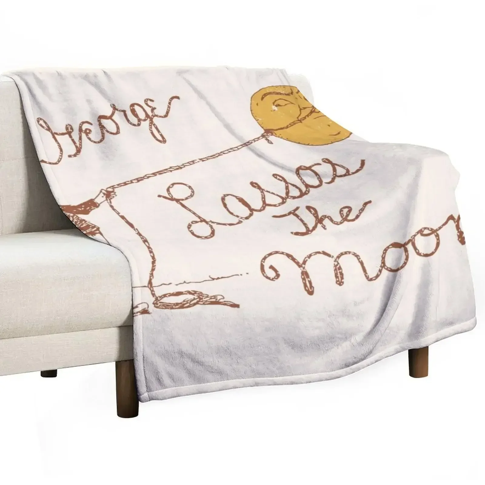 George Lassos the Moon Throw Blanket Hairys Blankets For Bed Blankets