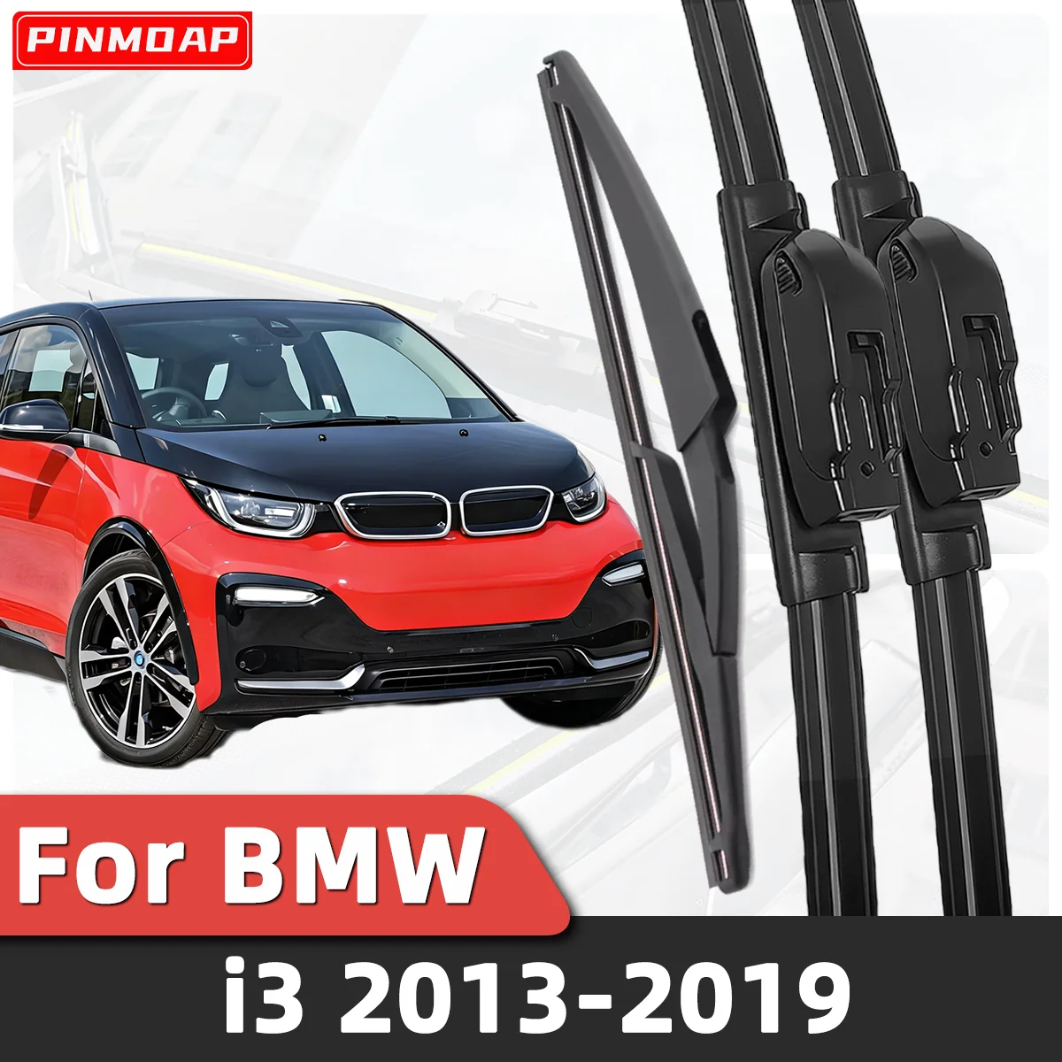 

PINMOAP 1/3PCS Rear Wiper Front Windshield Wiper Kit For BMW i3 2013-2019 Wiper Kit Automotive Car Accessories
