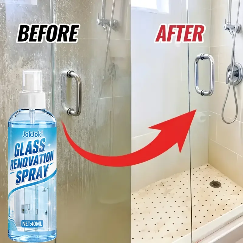 Powerful Bathroom Glass Polish Gel • Hard Water Stain Remover & Scale Cleaner for Shower Doors, Tiles, Stainless view 4