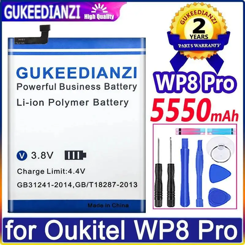 

Аккумулятор мобильного телефона для Oukitel WP8 Pro, замена премиум-класса, надежная мощность 5550 мАч