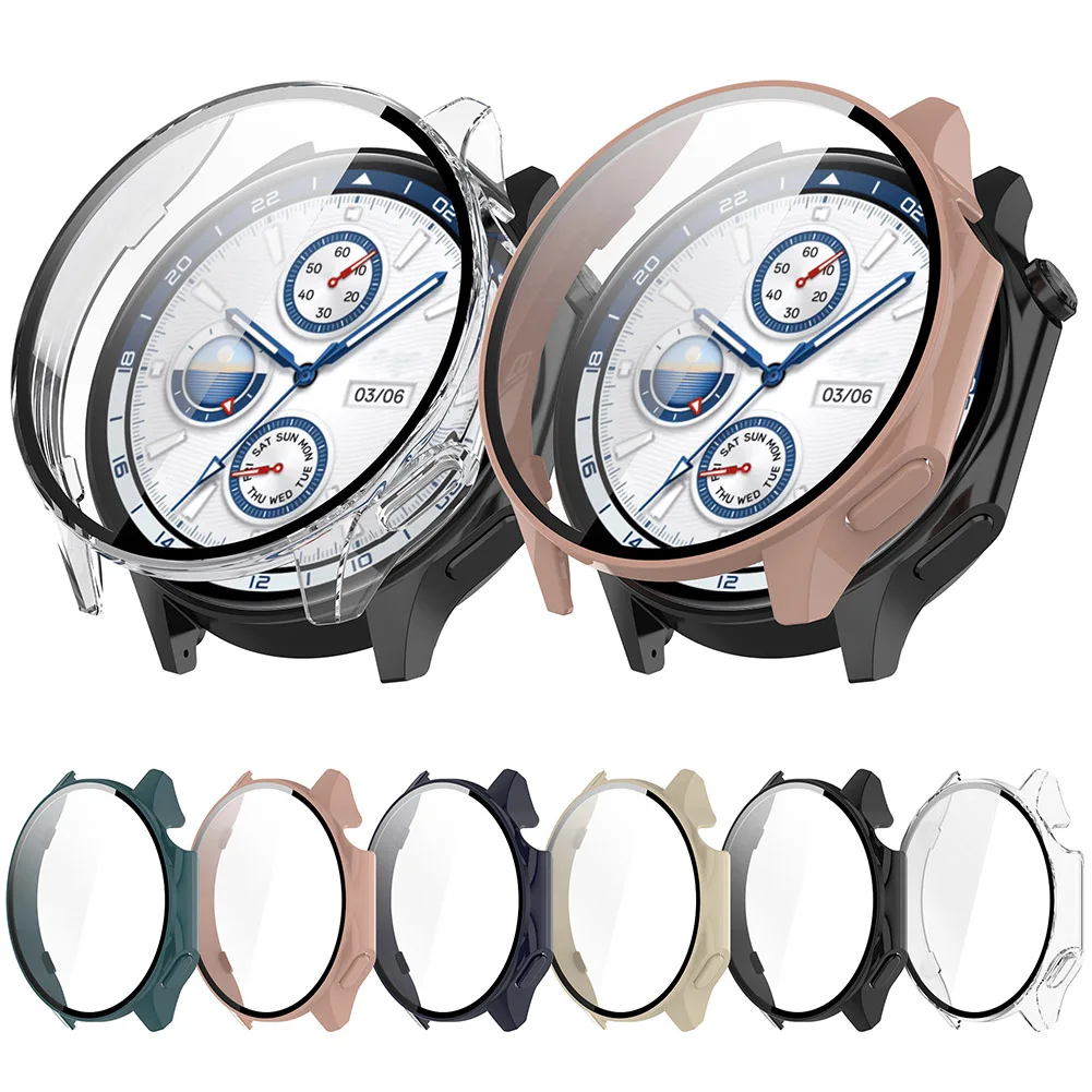 

Smartwatch Frame Case Anti-Scratch Watch Case with Screen Protector All-Around Screen Protector for OPPO Watch X/OnePlus Watch 2