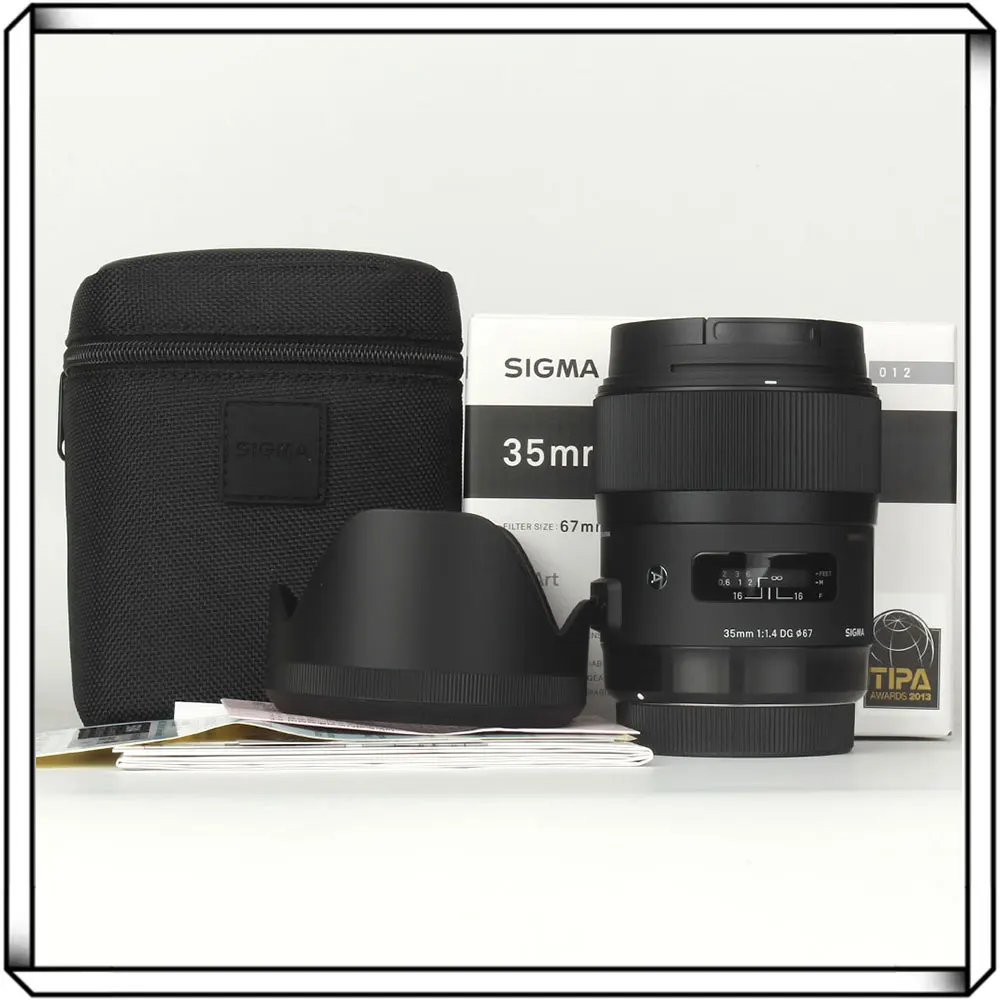 Sigma 35mm F1.4 DG HSM Art Lens Full Frame 35mm F1.4 Prime Lens For Canon Mount or Nikon Mount or Sony E Mount