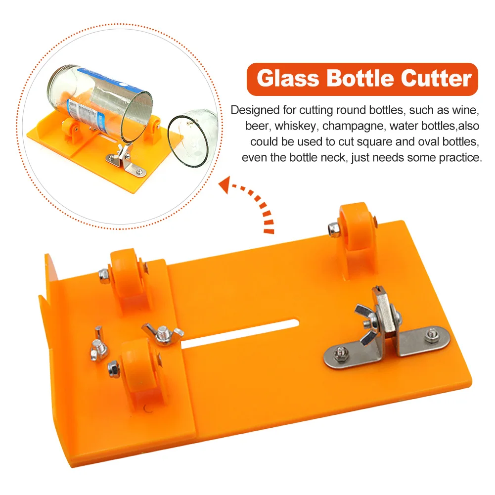 DIY Machine Adjustable Glass Bottle Cutter Rustproof Cutting Tool Stable Wine Beer Non Slip Universal Manual PC High Strength