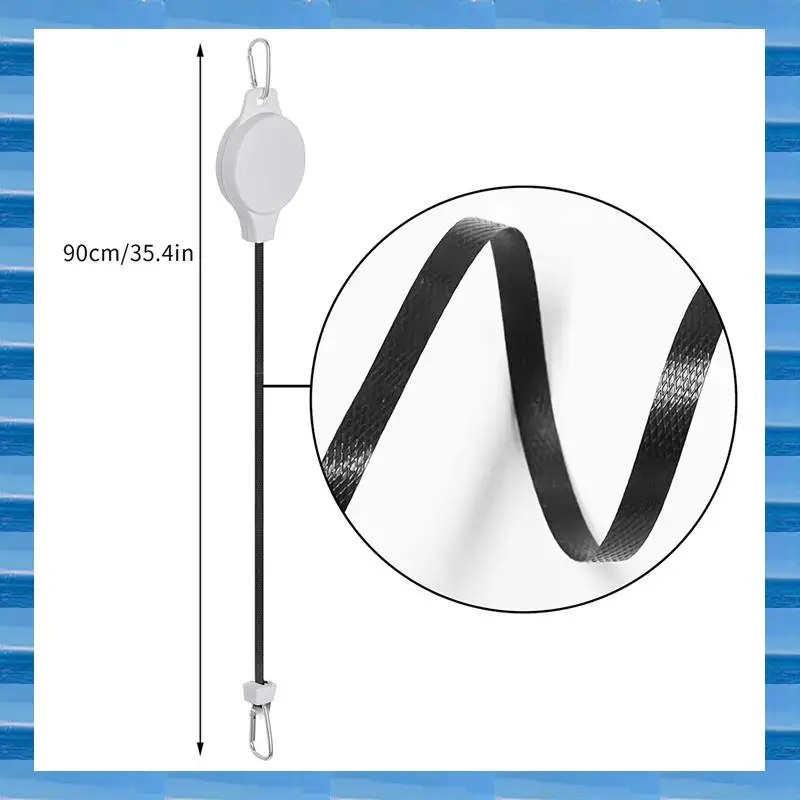 AT53 18 Pack Plant Pulley Retractable Hanger Easy Reach Plant Pulley Adjustable Height Wheel For Hanging Plants Indoor White