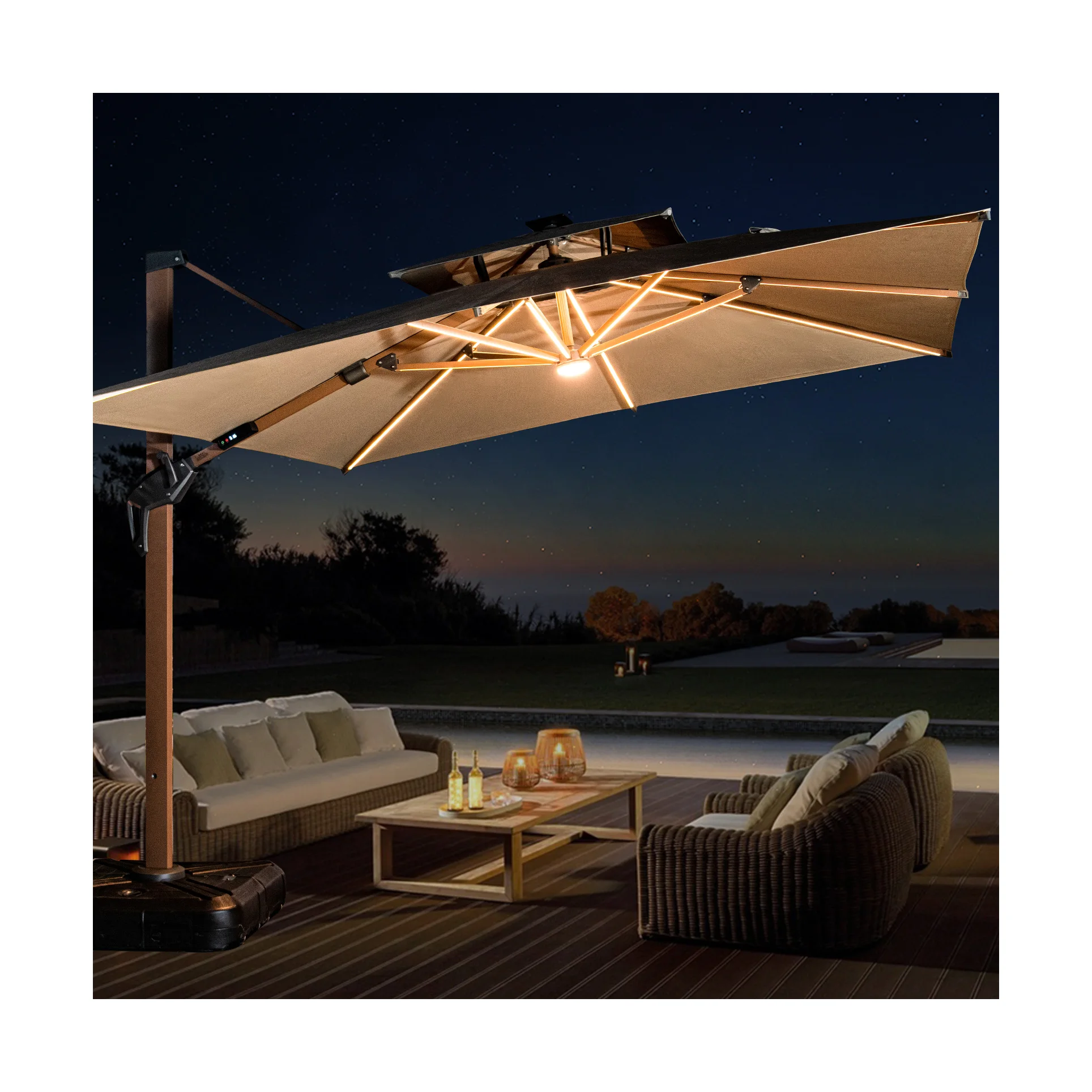 Low MOQ Factory Outlet Outdoor Patio Umbrella 13 Years Professional Manufacturer Garden Parasol Hotel/Restaurant Sunshade