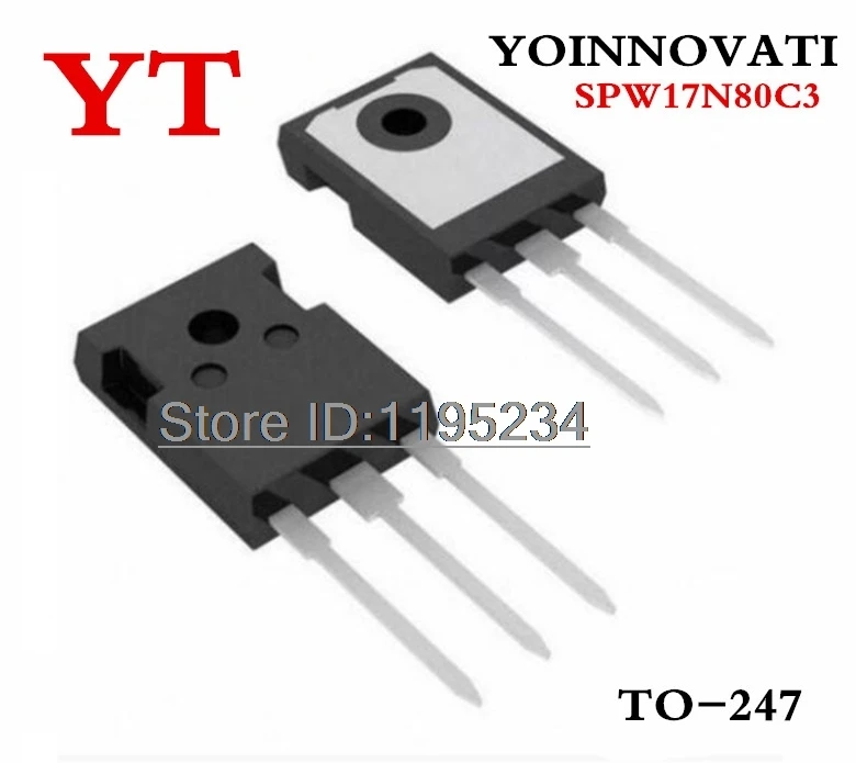 20pcs/lot SPW17N80C3 17N80C3  IC Best quality