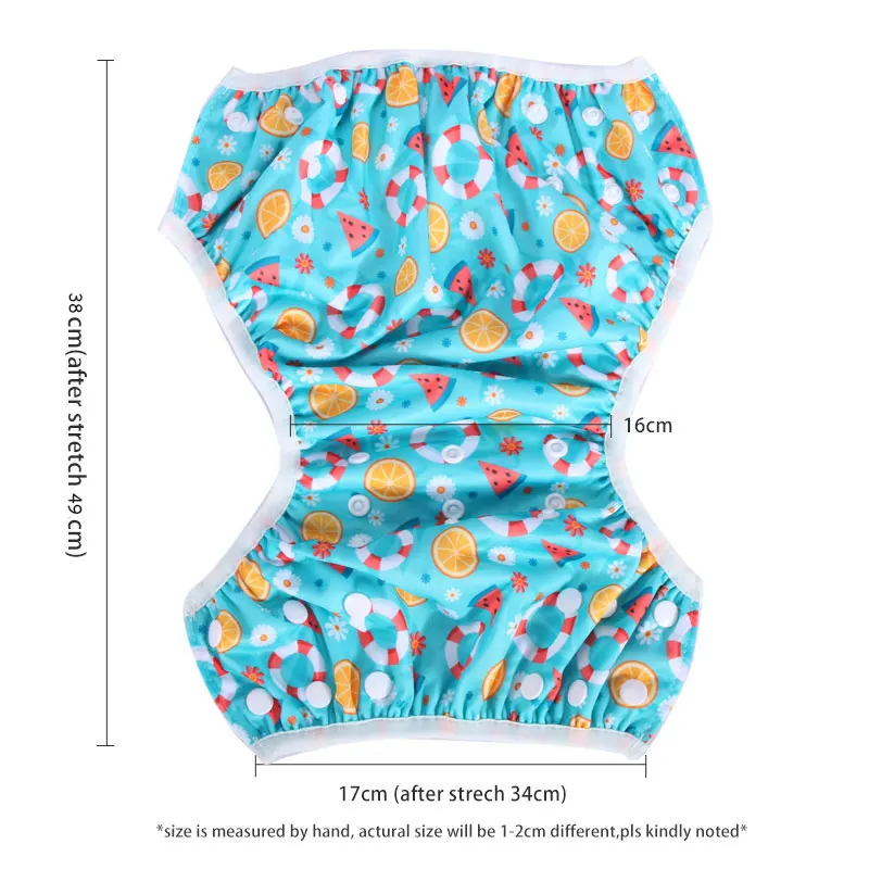 Pororo Swimwear kids swimsuit for baby girl boy 0-3 years swim nappy diapers waterproof reusable size adjustable Pool Pant