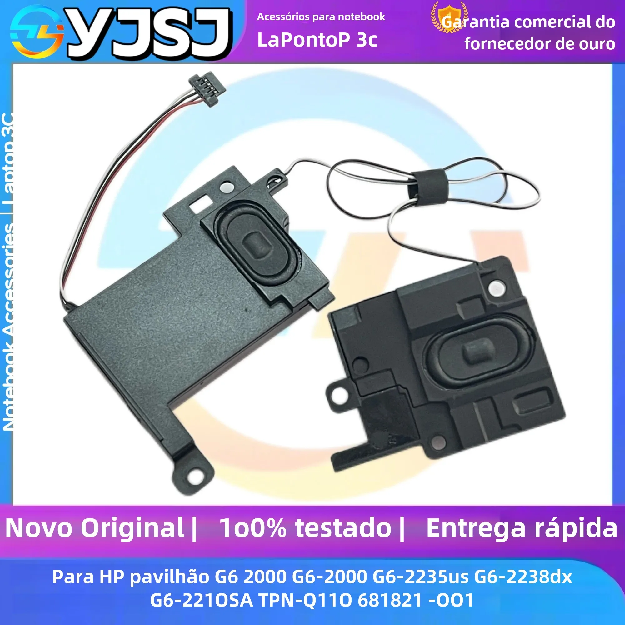 Alto-falantes para laptop para HP Pavilion G6 2000 G6-2000 G6-2235us G6-2238dx G6-2210SA G6-2240SA TPN-Q110 681821 -001 ALFALANTE ESQUERDO DIREITO