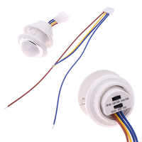 Adjustable PIR Motion Sensor Switch - 110V/220V Dual Voltage Recessed Infrared Detector for Lights〔2025E〕
