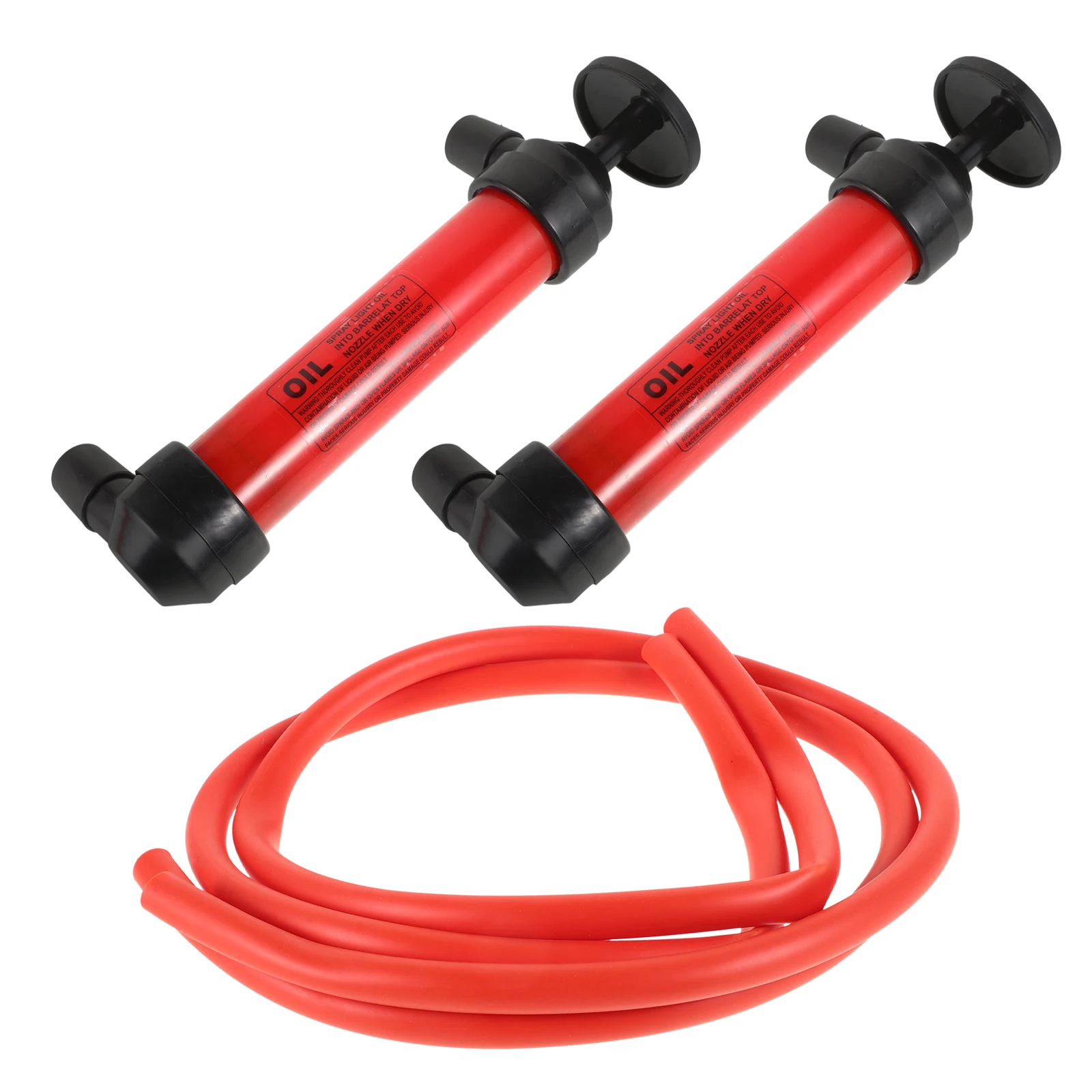 

2Pcs Oil Extractor Pump Transfer Fluid Automotive Multifunction Liquid Plastic Change Tools Manual Suction Powerful Efficient