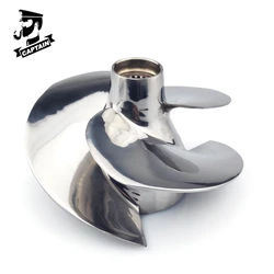 Captain Jet Ski Accessories SK-12/17 Suitable For Jet Ski Seadoo SPARK ACE 900 HO TRIXX 267000948 3 Blade Polished 140 mm