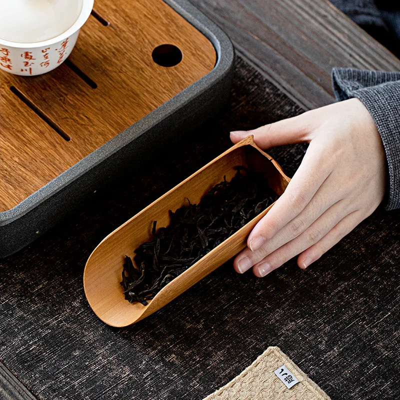 Japanese Style Handmade Bamboo Tea Whisk Half round Tea Spoon Tea Scoop Tea Bowl Tea Accessories Tea Brewing Tool Tea Server