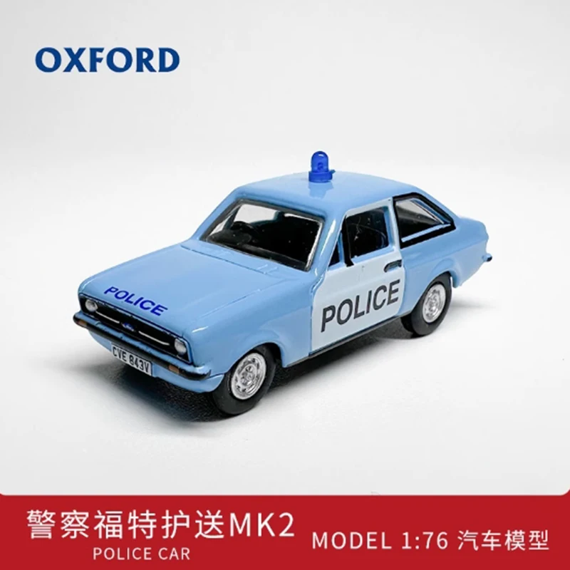 

OXFORD Diecast 1: 76 Ford Mk2 Police Alloy Car Model Static Collection Decorated Christmas Gifts Holiday Gifts Toys
