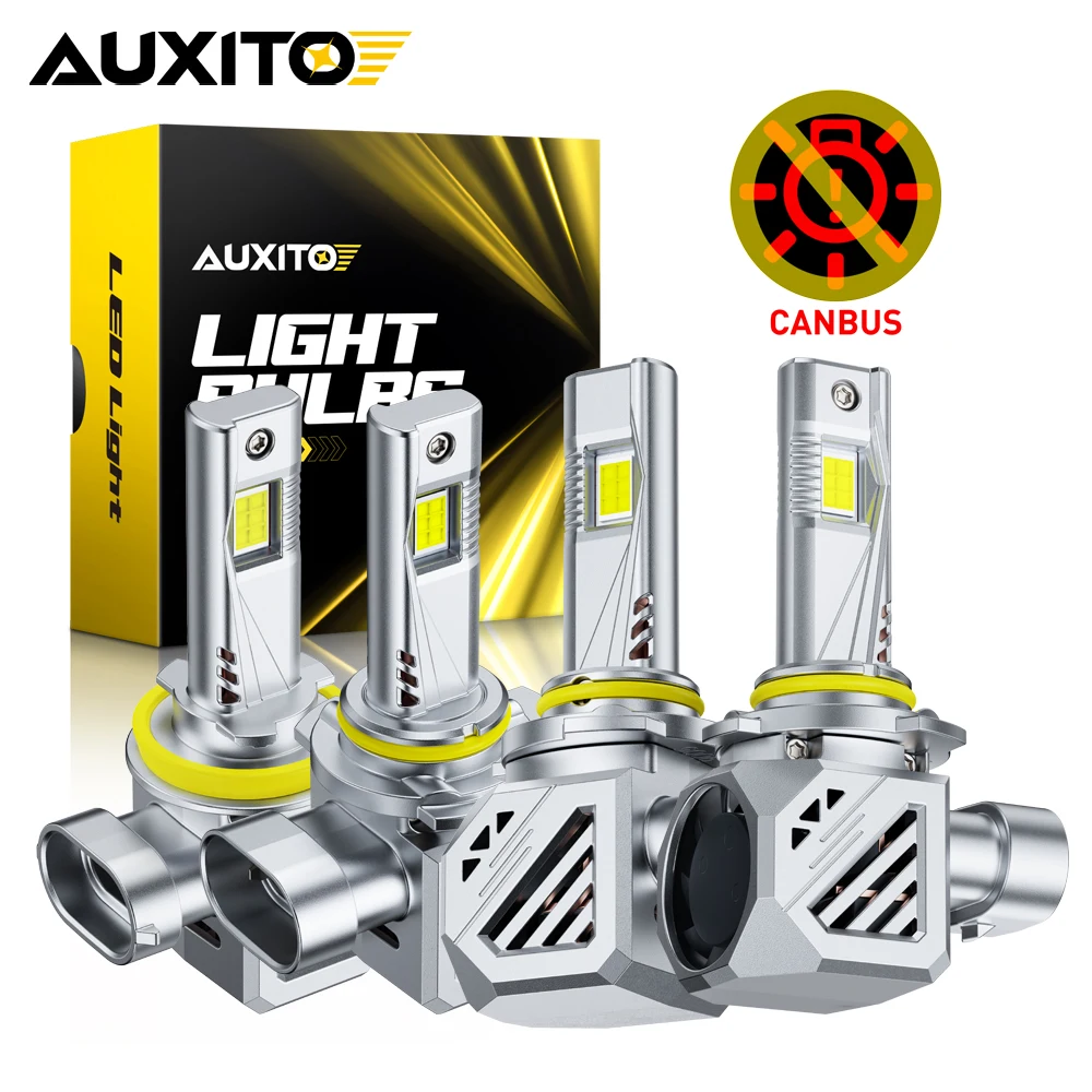 

2 шт. AUXITO 9006 HB4 9012 Светодиодная лампа дальнего ближнего света H8 H11 H9 9005/HB3 Светодиодная передняя лампа Canbus автомобиля с вентилятором 25000LM