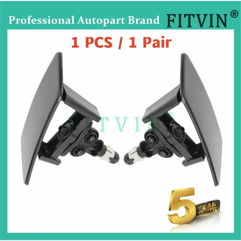 Car Headlight Water Washers Spray Nozzle Accessories For Citroen C4 For Peugeot 307 Headlamps Washing Kits 6438F5 6438F4