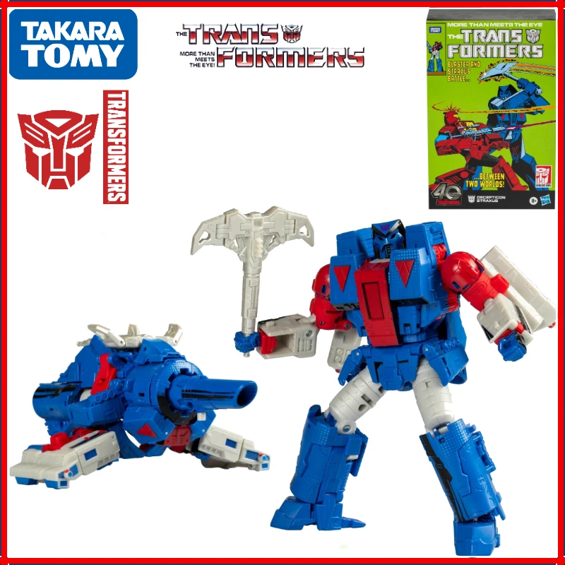 Transformers originales 40 aniversario Marvel Comics Strathus/Negro Mesa Anime figura modelo juguete colección de regalos promocionales