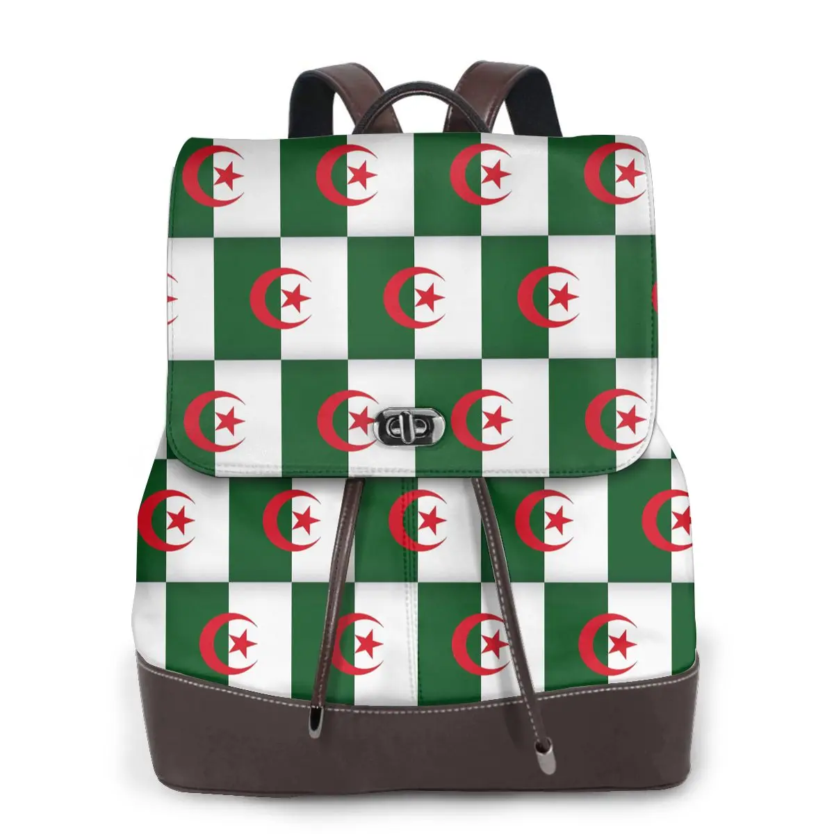 Algeria Official Flag Of Algeria Bookbag School Student Bags Hiking Travel Daypack for Women Fashion Derma Backpack
